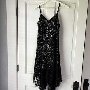 Elegant Classy Black Lace Dress small
